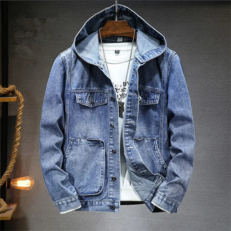 JAMES™ | Retro Denim Hoodie