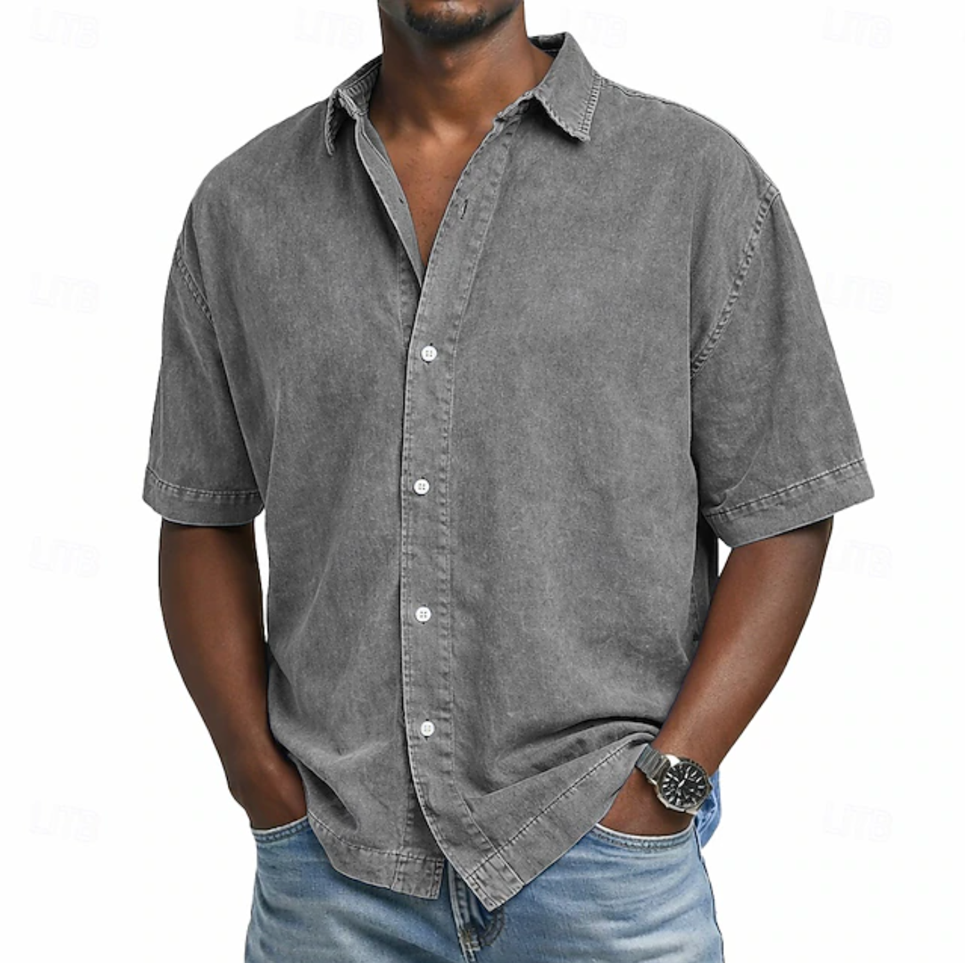 JAMES™ | Men's Acid Wash Shirt