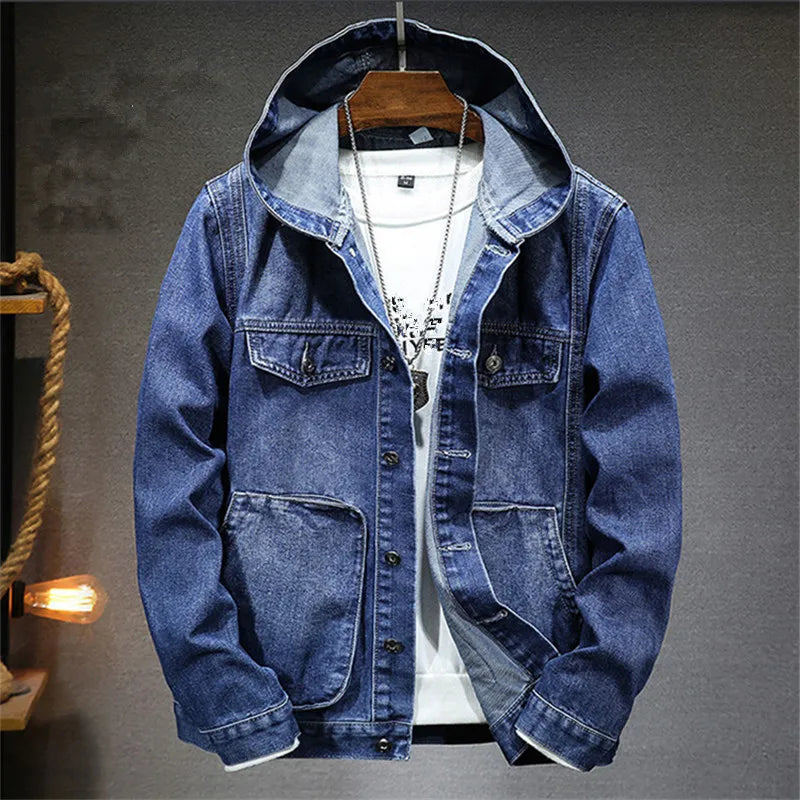 JAMES™ | Retro Denim Hoodie