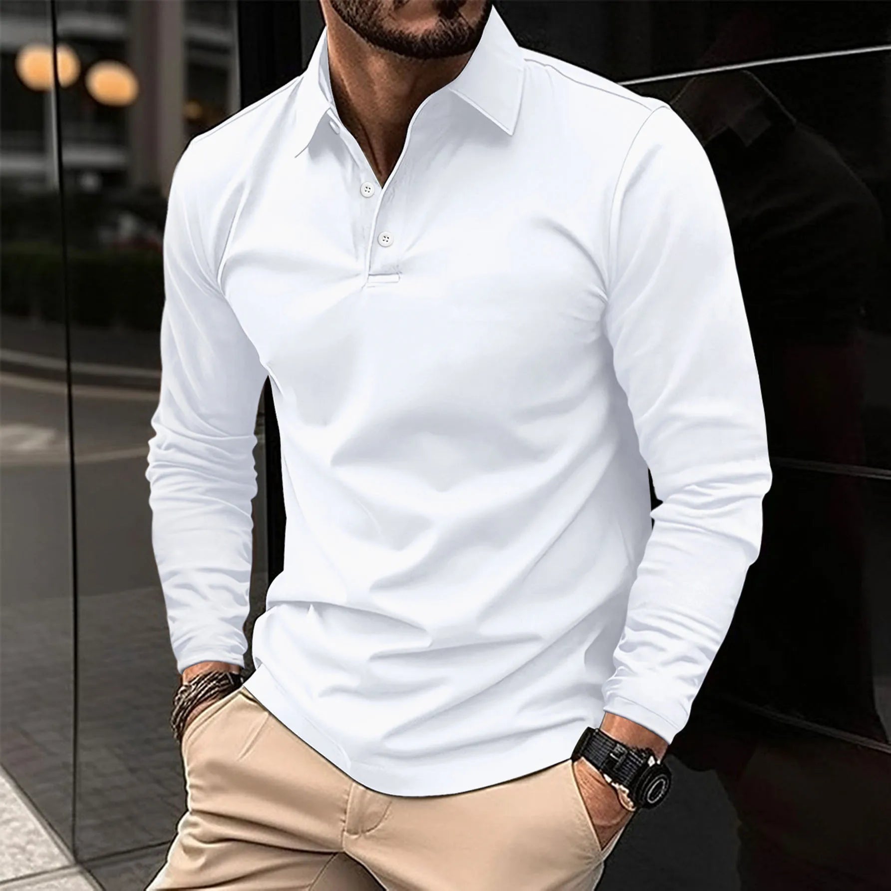 JAMES™ | Collared Long-Sleeve