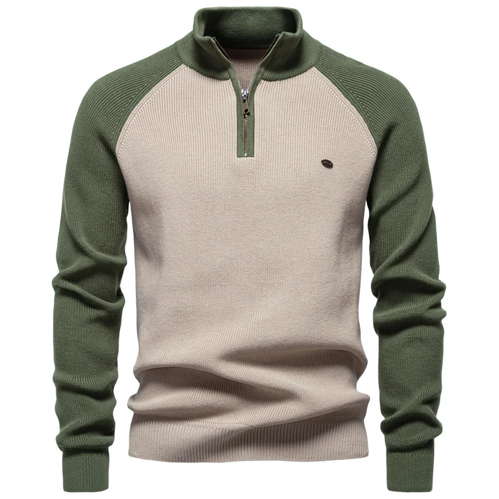 JAMES™ | QUARTER ZIP SWEATER FOR MEN