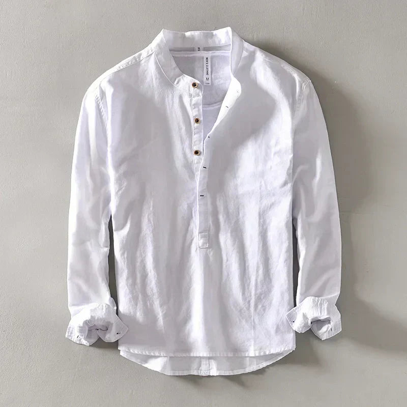 JAMES™ | MINIMALIST LINEN SHIRT