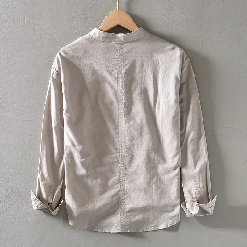JAMES™ | MINIMALIST LINEN SHIRT