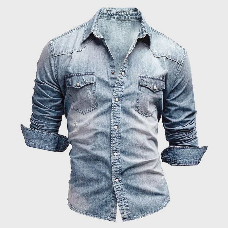 JAMES™ | Slim-Fit Denim Shirt
