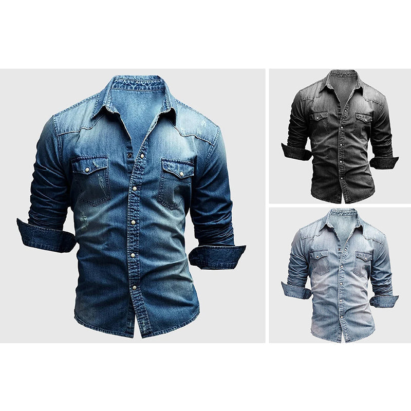 JAMES™ | Slim-Fit Denim Shirt