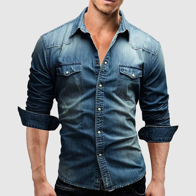 JAMES™ | Slim-Fit Denim Shirt