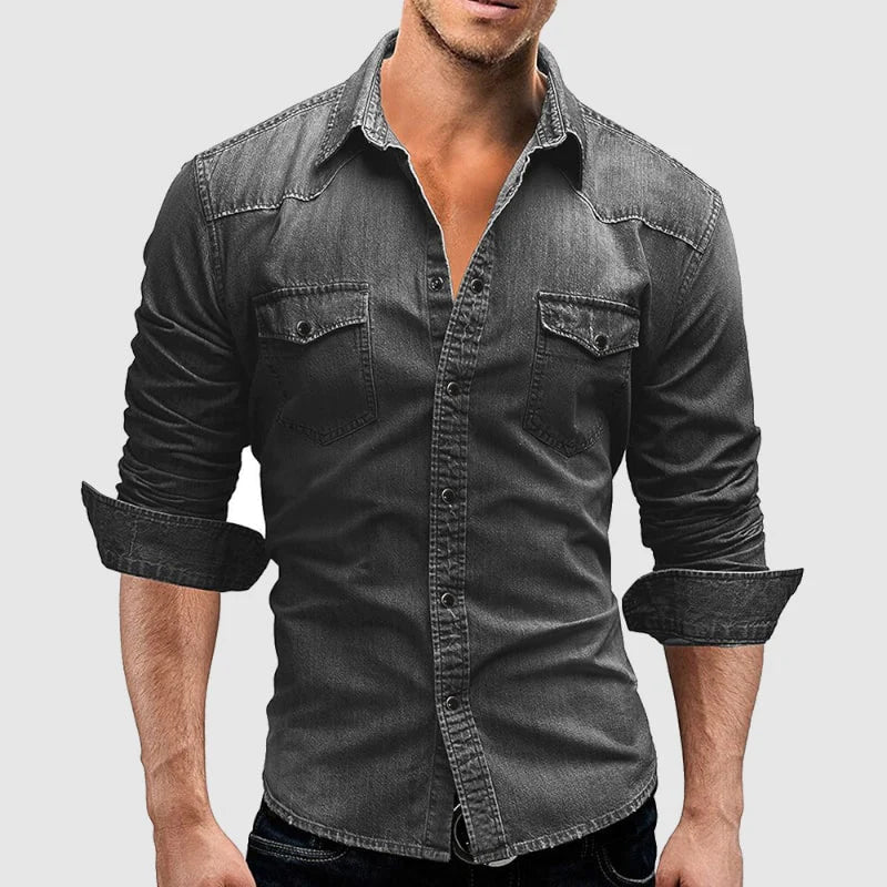 JAMES™ | Slim-Fit Denim Shirt