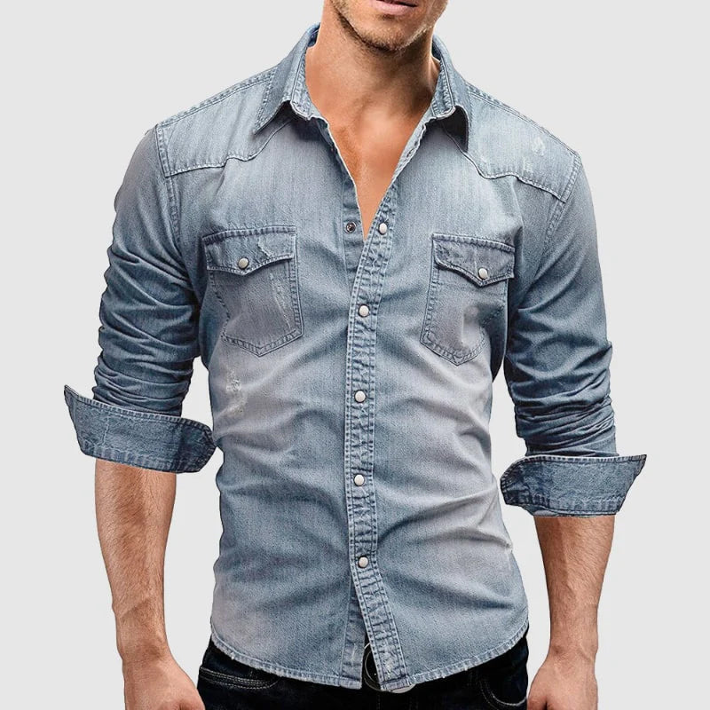 JAMES™ | Slim-Fit Denim Shirt