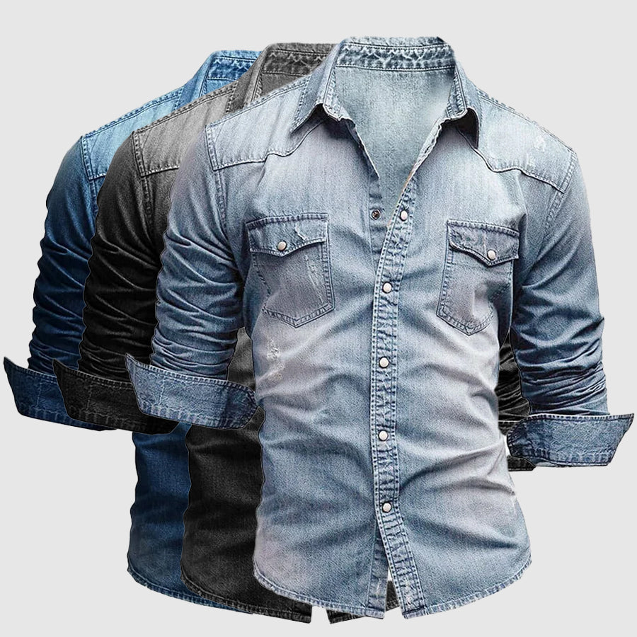 JAMES™ | Slim-Fit Denim Shirt