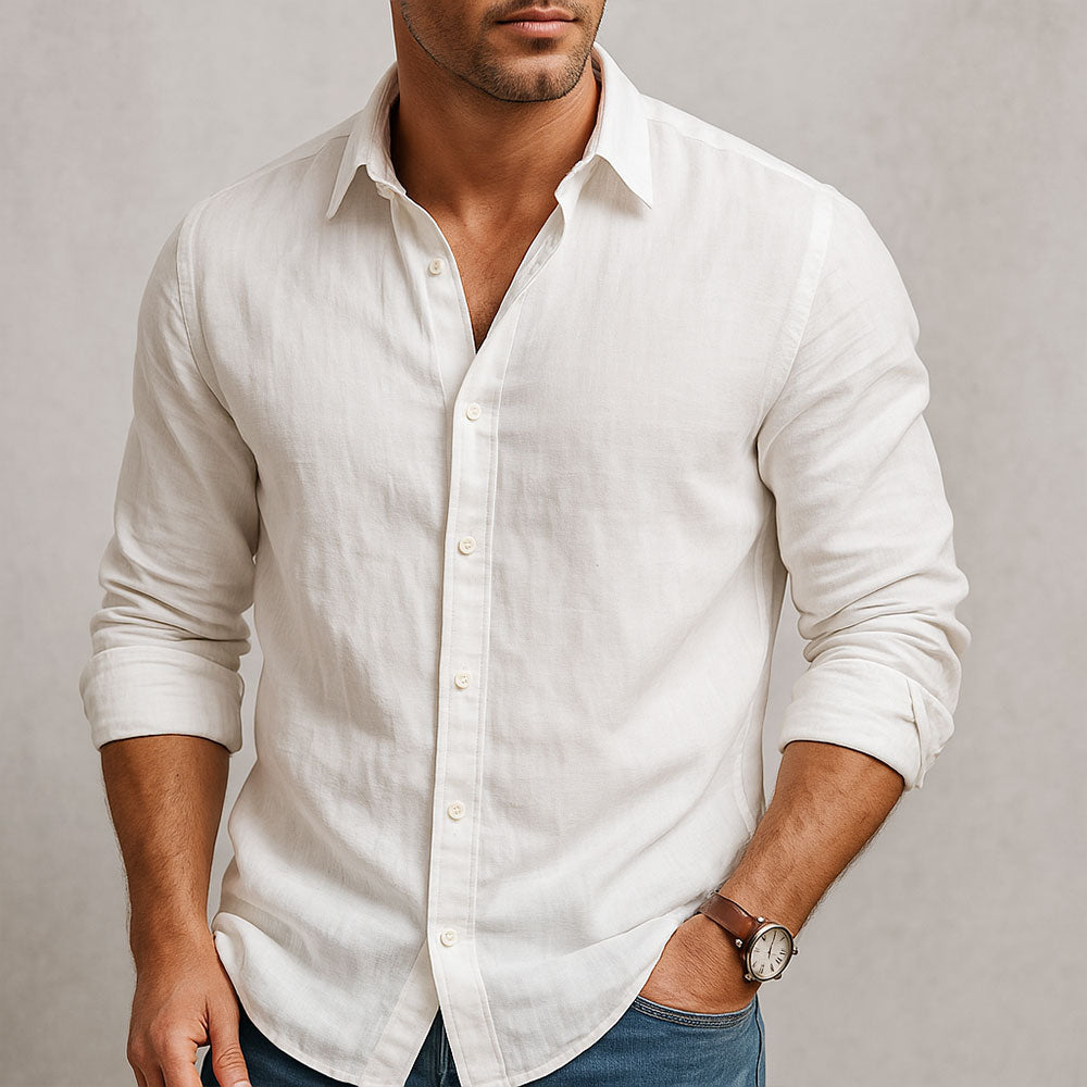 JAMES™ | SIMPLE LINEN SHIRT