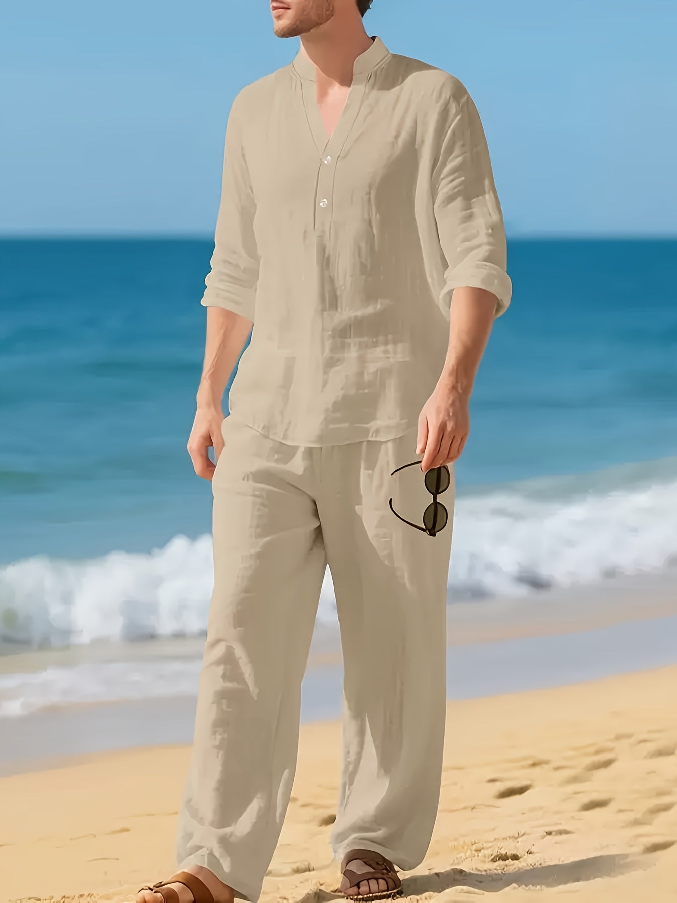 JAMES™ | Men's Woven Linen Co-ords