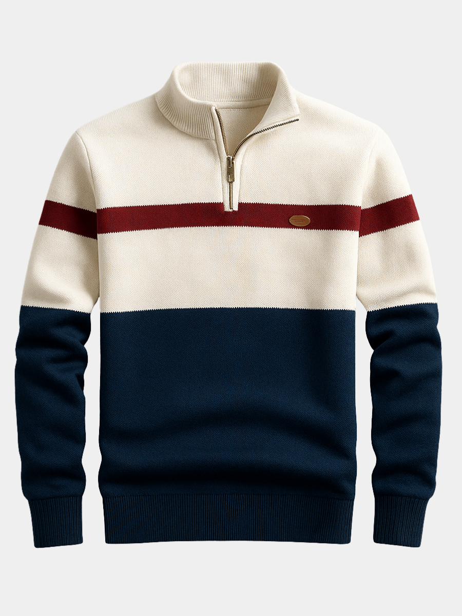 JAMES™ | MEN'S PULLOVER WITH ZIP COLLAR