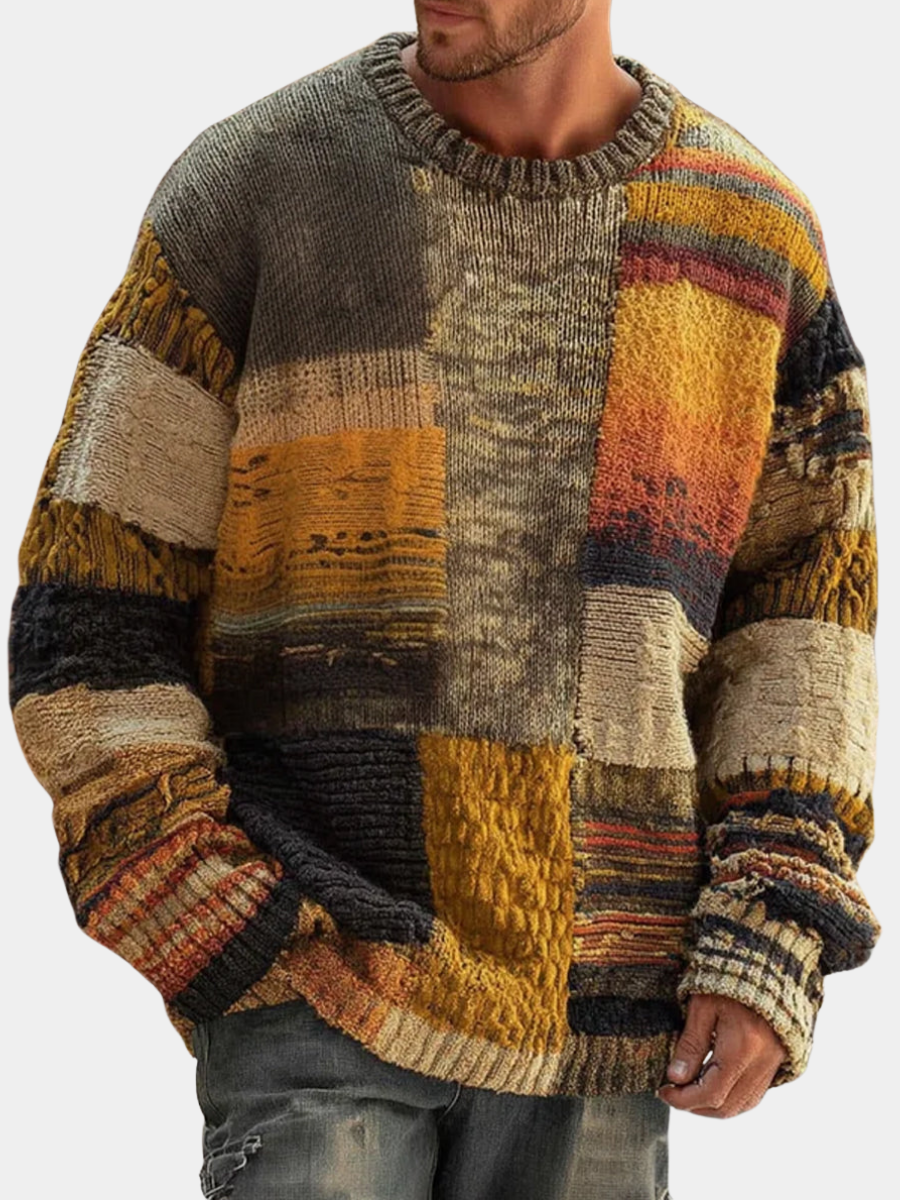 JAMES™ | ABSTRACT KNIT SWEATER
