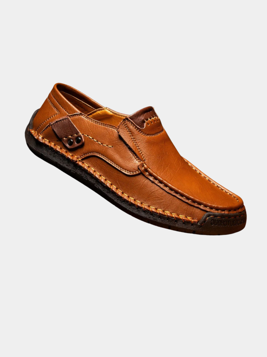 JAMES™ | Men's Polished Leather Slip-On Loafer