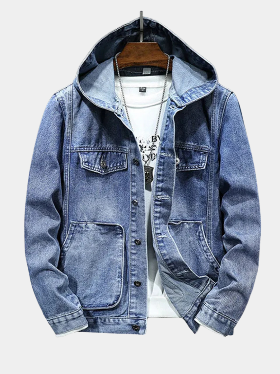 JAMES™ | Retro Denim Hoodie