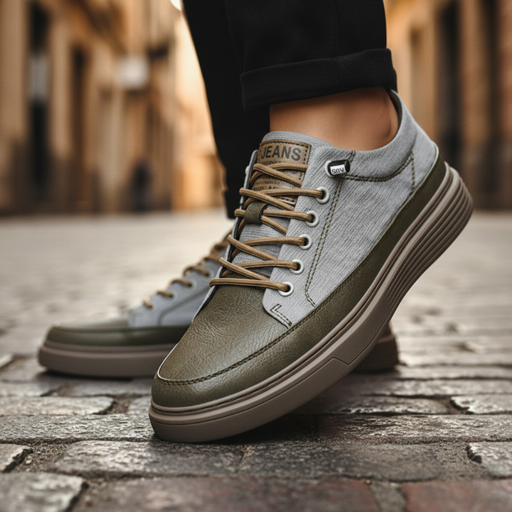 JAMES™ | MENS LEATHER SNEAKERS