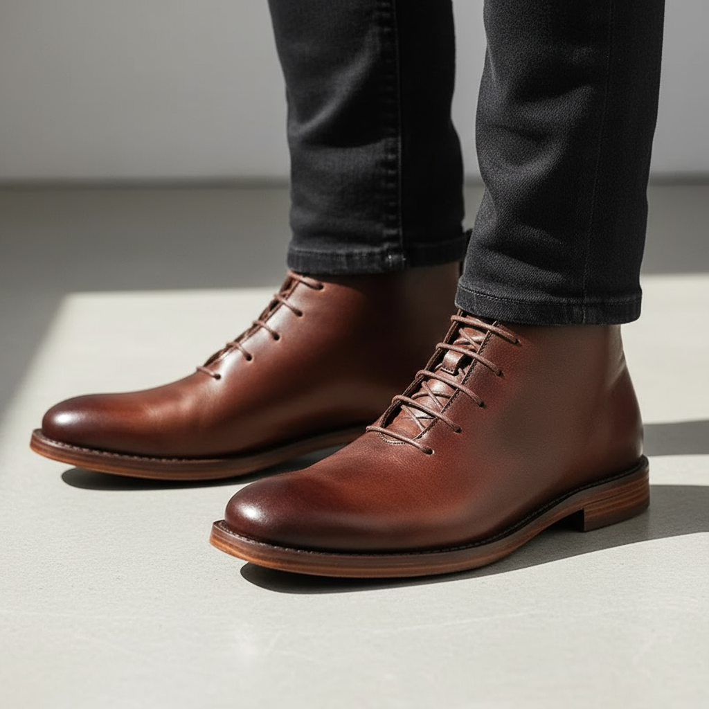 JAMES™ | Men's Full-Grain Leather Lace-Up Boot