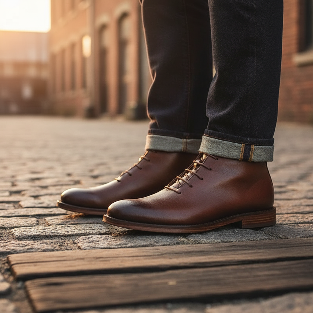 JAMES™ | Men's Full-Grain Leather Lace-Up Boot