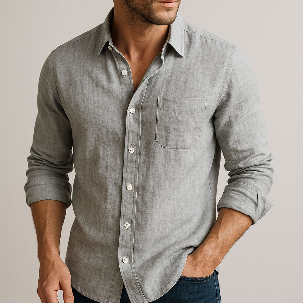 JAMES™ | SIMPLE LINEN SHIRT