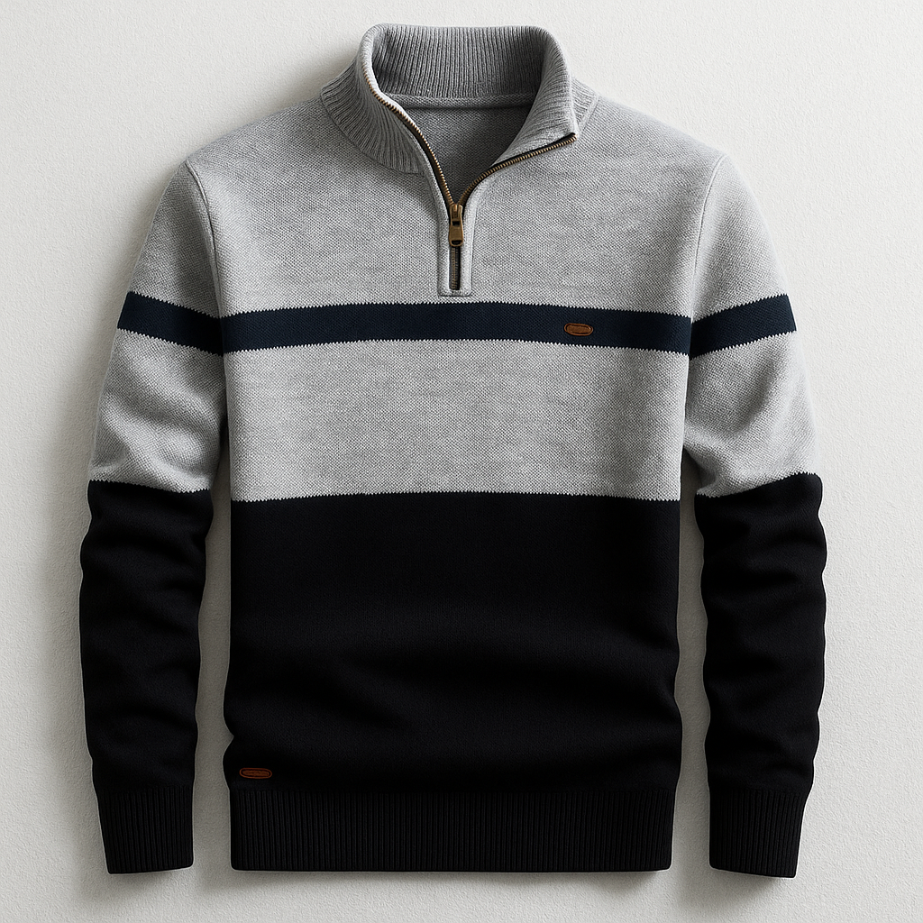 JAMES™ | MEN'S PULLOVER WITH ZIP COLLAR
