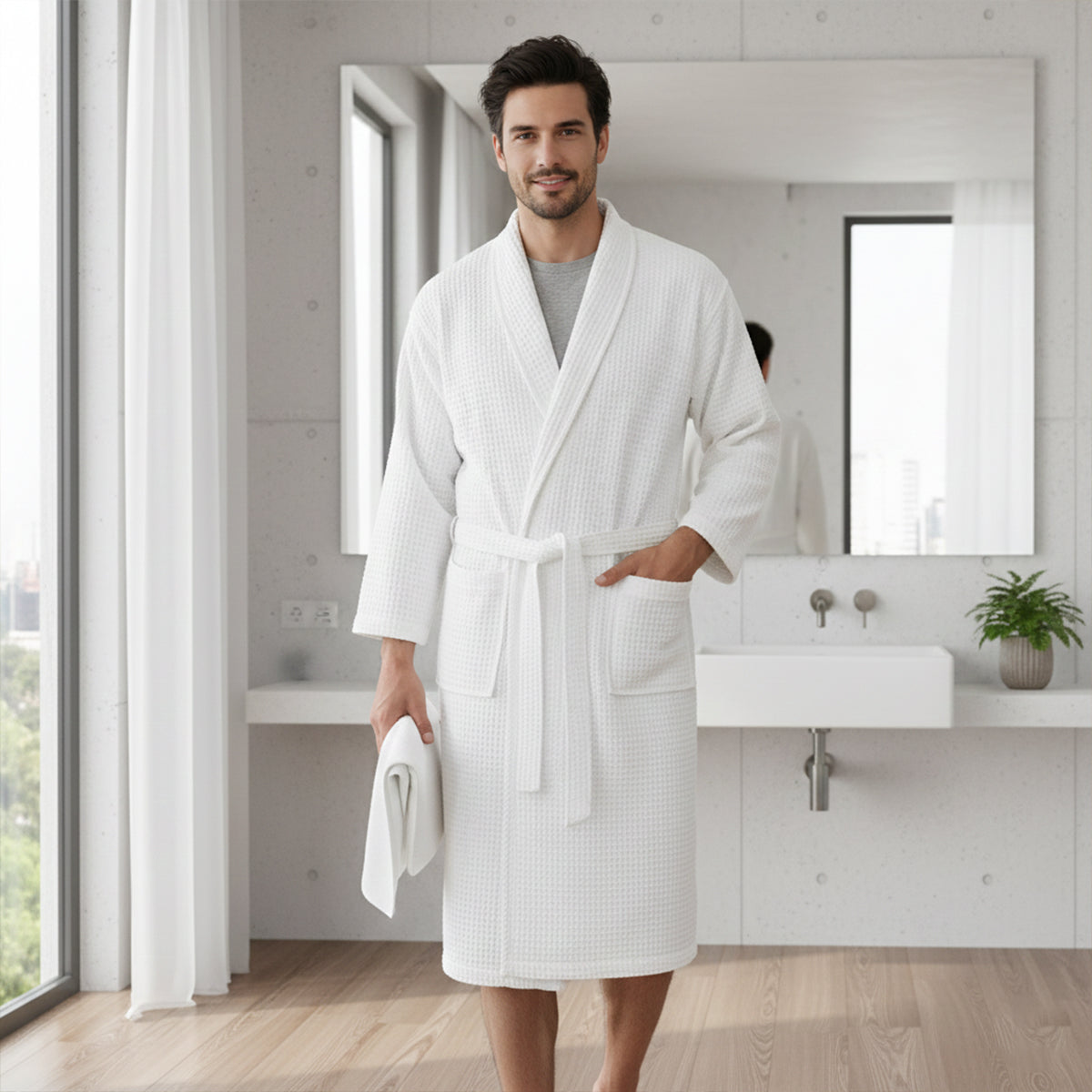 JAMES™ | Waffle Bathrobe