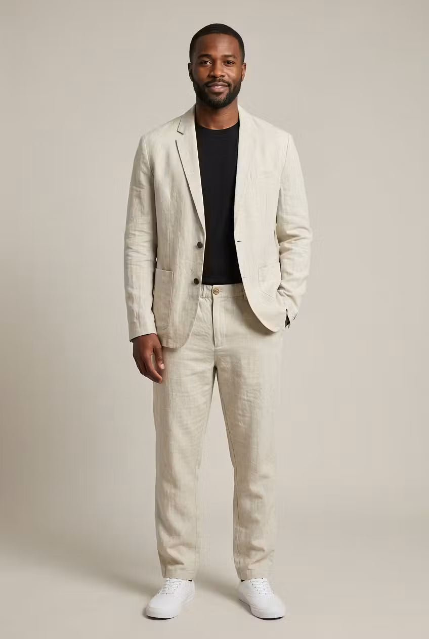 JAMES™ | Men's Acetate-Linen Suit