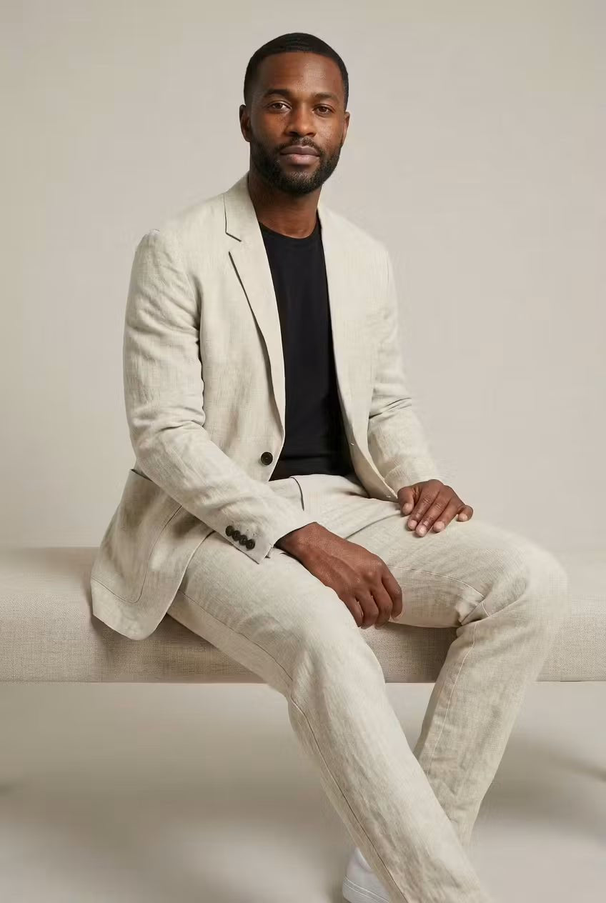JAMES™ | Men's Acetate-Linen Suit