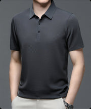 JAMES™ | Men's Knit Button Placket Polo