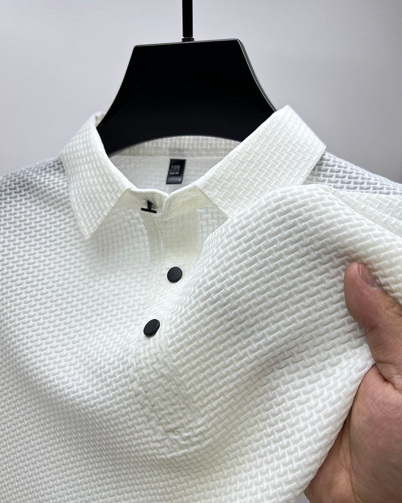 JAMES™ | Men's Knit Button Placket Polo