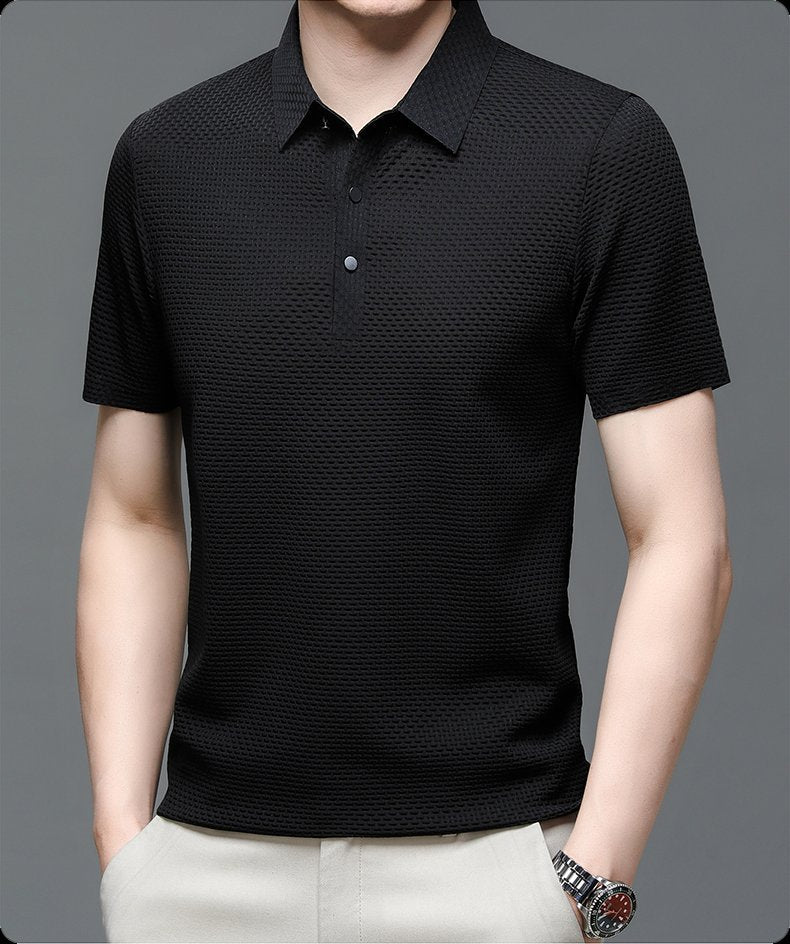 JAMES™ | Men's Knit Button Placket Polo