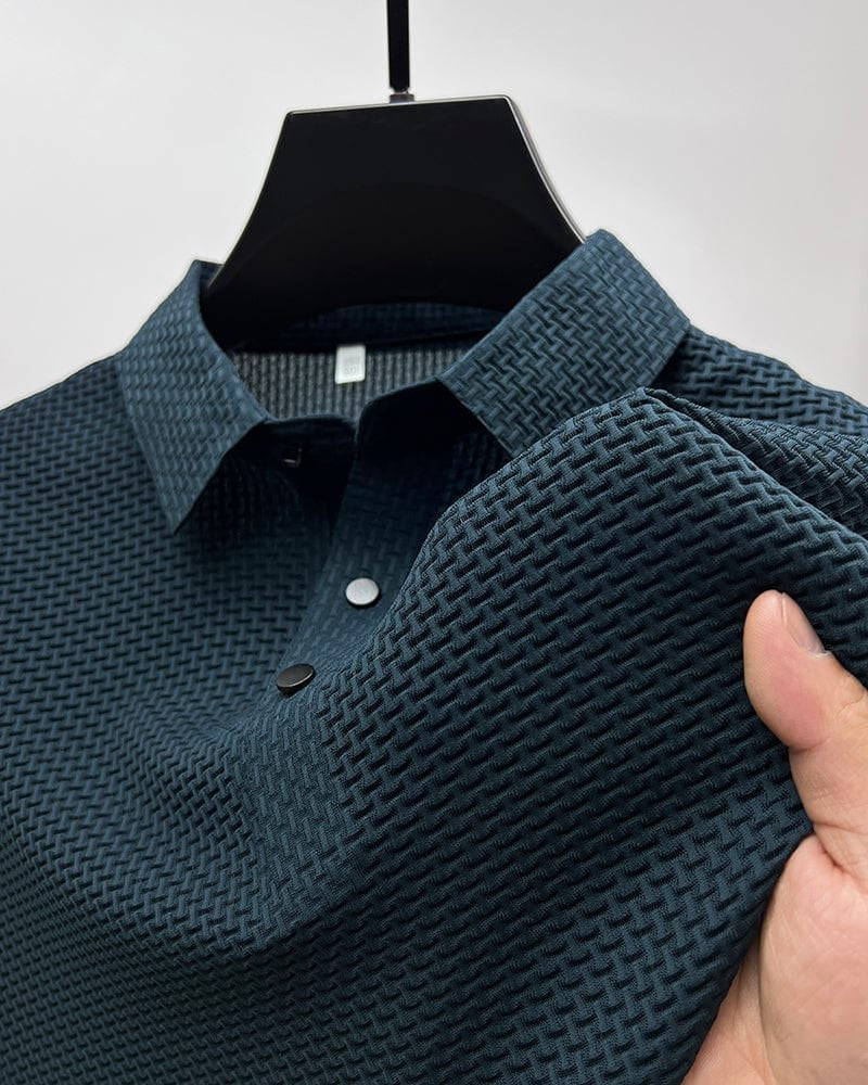 JAMES™ | Men's Knit Button Placket Polo