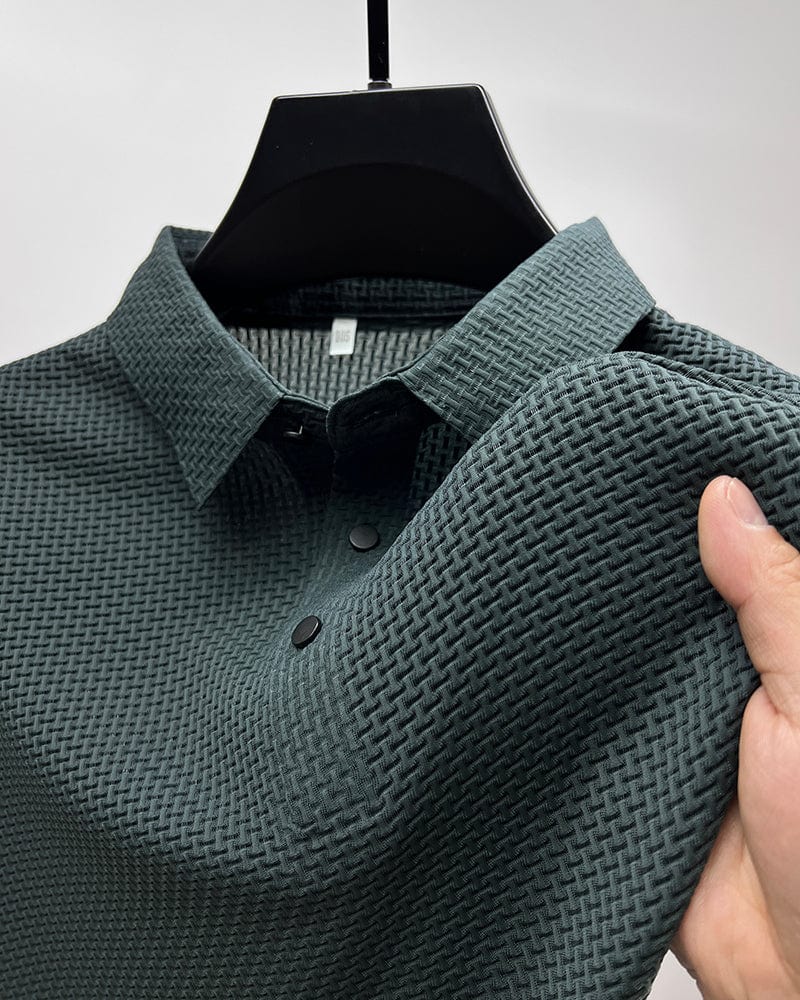 JAMES™ | Breathable Textured Knit Polo