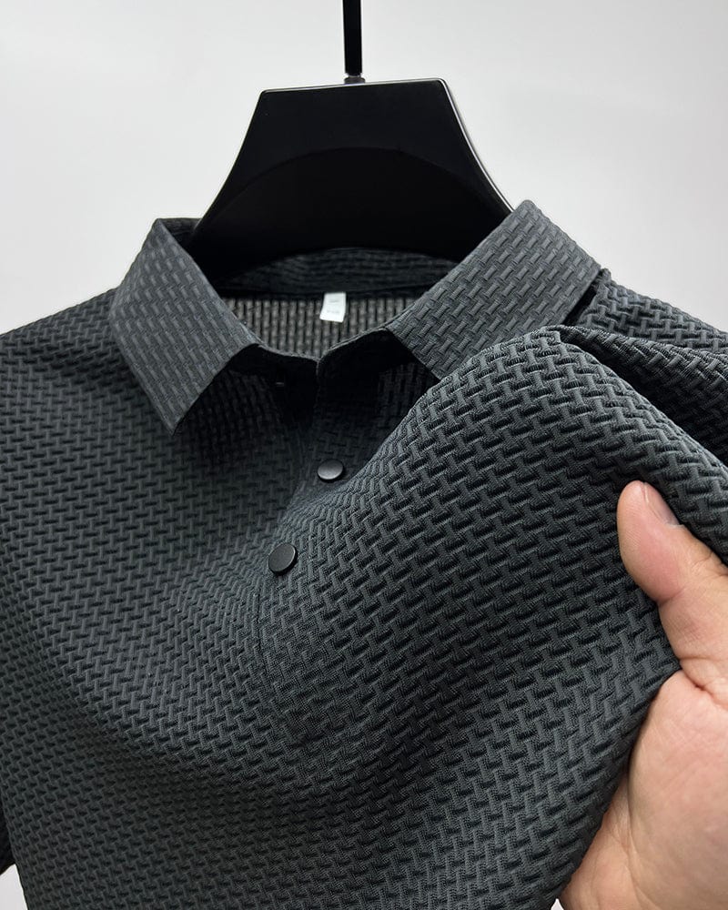 JAMES™ | Breathable Textured Knit Polo