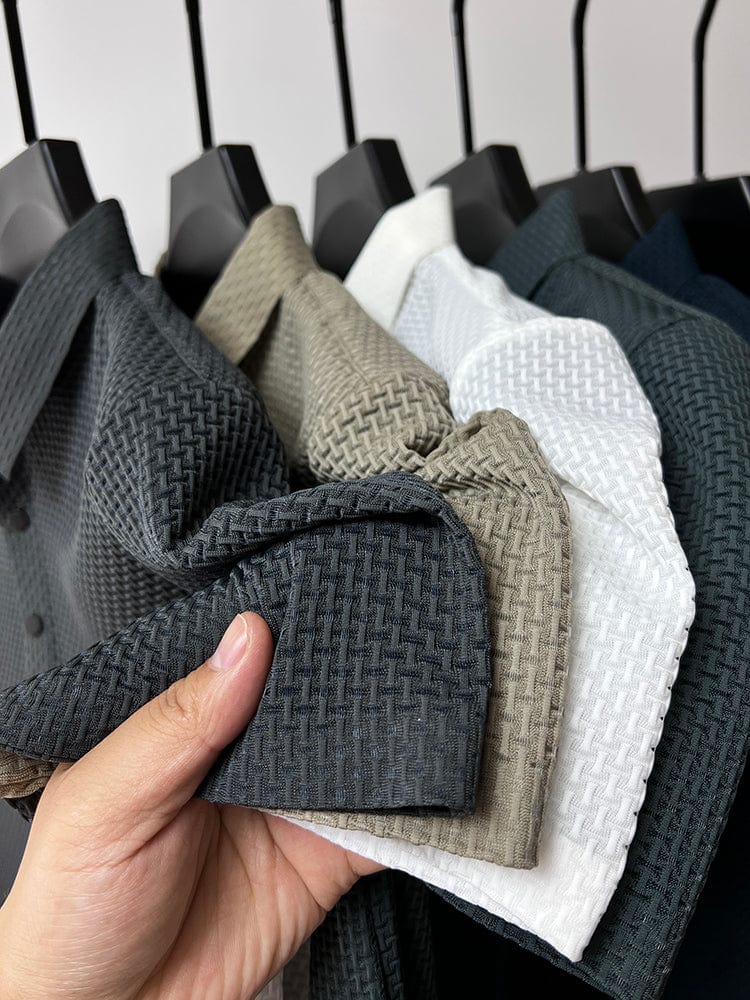 JAMES™ | Breathable Textured Knit Polo